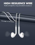 Ultra Clear Wired Earbuds with Mic - 2 Pack