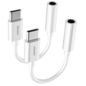 USB C to 3.5mm Headphone Jack Adapter - 2 Pack