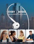 Ultra Clear Wired Earbuds with Mic - 2 Pack