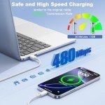 iPhone CarPlay USB C Cable 2-Pack, 3FT