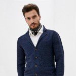 Classic Black Plaid Silk Bandana for Men