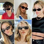 Trendy Retro Rectangle Sunglasses for All Ages