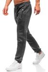 Men's Dark Gray Joggers with Adjustable Drawstring