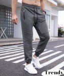 Men's Dark Gray Joggers with Adjustable Drawstring