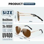 Polarized Aviator Sunglasses for Men and Women