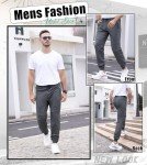 Men's Dark Gray Joggers with Adjustable Drawstring