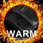 Men's Winter Leather Touchscreen Gloves - Warm & Windproof