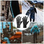 Men's Winter Leather Touchscreen Gloves - Warm & Windproof