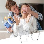 2 Pack Unisex Metal Hair Bands - Black