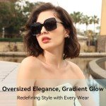 Oversized Square Sunglasses for Men and Women