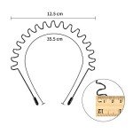 3 Pack Zigzag Metal Hairbands for Everyone