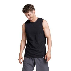 Russell Athletic Men's Black Sleeveless Muscle Shirt