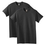 Gildan Men's Heavy Cotton T-Shirt 2-Pack - Black