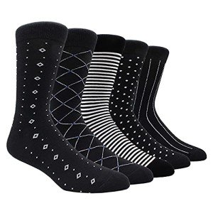 Colorful Striped Fun Dress Socks for Men