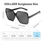 Oversized Square Sunglasses for Men and Women