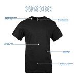 Gildan Men's Heavy Cotton T-Shirt 2-Pack - Black