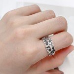 Vintage Venus Adjustable Half Face Ring for All