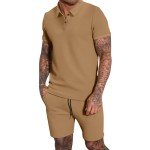 Men's Summer Polo Shirt and Shorts Set