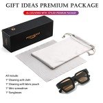 Square Thick Frame Sunglasses for Men and Women