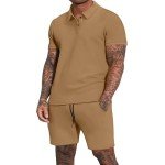 Men's Summer Polo Shirt and Shorts Set