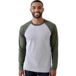 Demucy Men's Lightweight Vintage Baseball T-Shirt