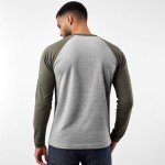 Demucy Men's Lightweight Vintage Baseball T-Shirt