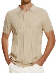 Men's Lightweight Short Sleeve Summer Polo Top