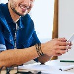Lava Rock and Tiger Eye Beaded Bracelet