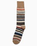 Calvin Klein Men's Comfortable Dress Socks - Tan Stripes