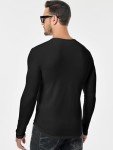 Men’s Black V-Neck Longline Cotton Gym Tee