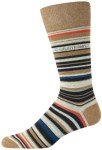 Calvin Klein Men's Comfortable Dress Socks - Tan Stripes