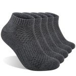 Men's Moisture-Wicking Cushioned Ankle Socks