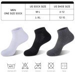 Men's Moisture-Wicking Cushioned Ankle Socks