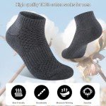 Men's Moisture-Wicking Cushioned Ankle Socks