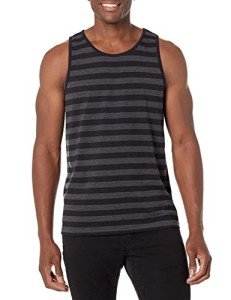 Men's Regular-Fit Tank Top in Black/Charcoal