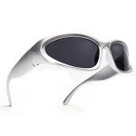 Trendy Wrap Around Oval Sunglasses for All
