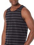 Men's Regular-Fit Tank Top in Black/Charcoal