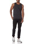 Men's Regular-Fit Tank Top in Black/Charcoal