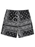 Men's Summer High Waisted Casual Paisley Shorts
