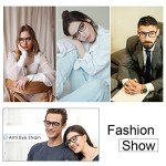 2 Pack Blue Light Blocking Glasses - Black & Clear