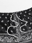 Men's Summer High Waisted Casual Paisley Shorts