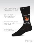 MeMoi Men's Old Fashioned Novelty Crew Socks