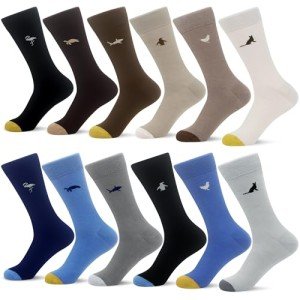 12 Pairs Men's Stylish Casual Dress Socks