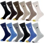 12 Pairs Men's Stylish Casual Dress Socks