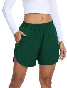 Women's High Waist Running Shorts with Pockets