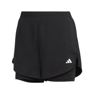adidas Women's Black/White Two-in-One Training Shorts