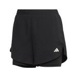 adidas Women's Black/White Two-in-One Training Shorts