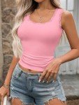 Soft Pink Lace Cami Tank Top for Women