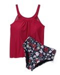 Women’s High Waist Tummy Control Tankini Set