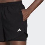 adidas Women's Black/White Two-in-One Training Shorts